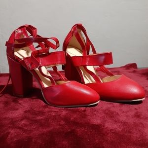 Red high heels
